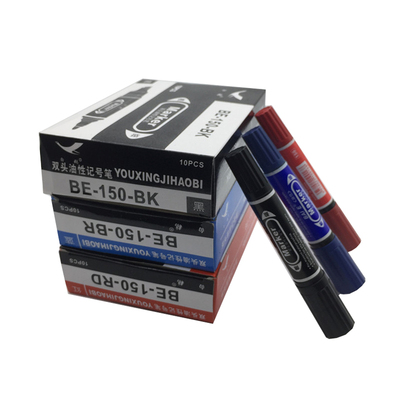 白鹅大头笔黑笔防水可擦勾线笔