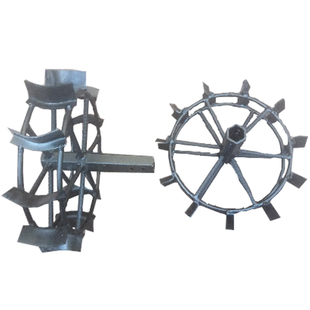 微耕机铁轮行走轮水田旱地防滑轮农机具配件一对包邮