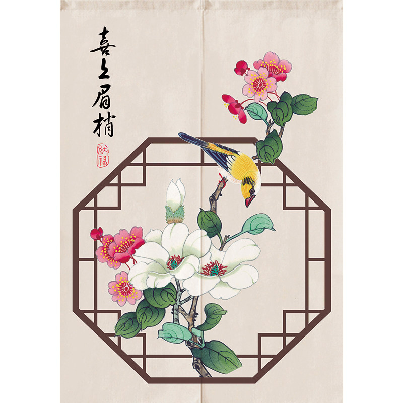布艺厨房卫生间隔断玄关加厚半帘