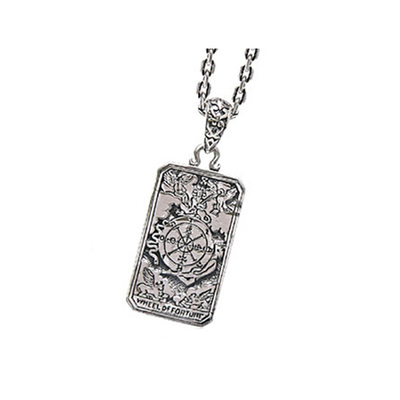 命运之轮纯银复古吊坠