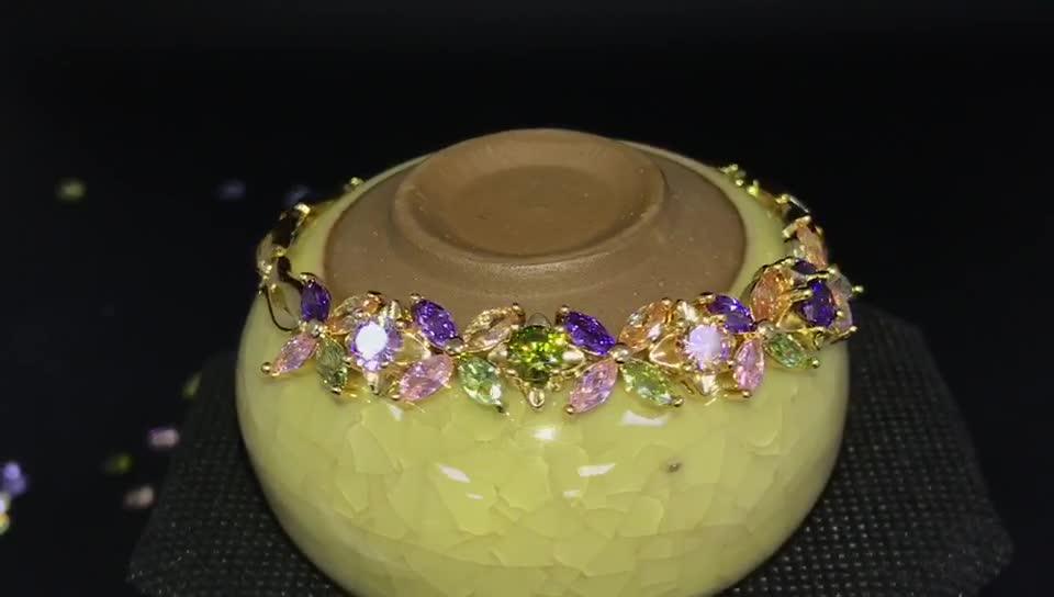 Nice Popular Fashion Design 24k Gold Jewelry Gold Color Bracelet For