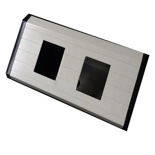 实验台双75型边台pvc三角斜线管铝合金插座底盒118四位线槽五六孔