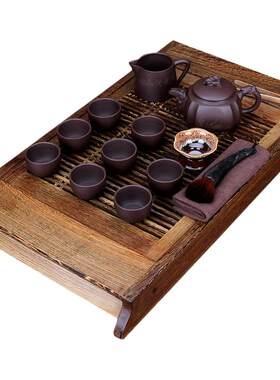 茗阳宜兴纯全手工名家风功夫茶盘