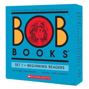 预售 Bob Books, Set 1: Beginning Readers 英文原版 鲍勃书套装1 12本合集