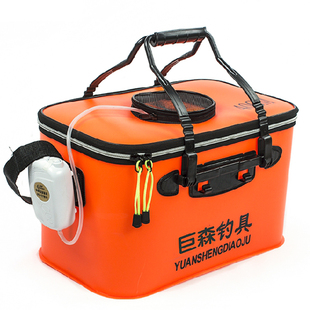 EVA加厚折叠钓鱼桶鱼护桶活鱼桶钓箱装鱼箱养鱼水桶水箱渔具