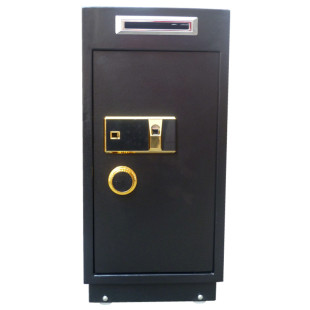 防盗全钢50 60cm投币式保险柜家用办公保险箱80指纹保管箱收银