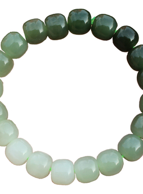 手串转运晴水青烟紫色新疆和田玉