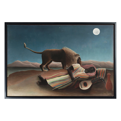 入睡的吉普赛女郎 The Sleeping Gypsy 卢梭 挂画 Rousseau装饰画