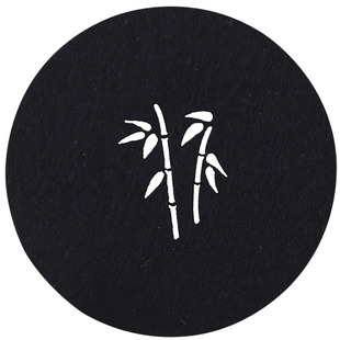 玩物志黑色棉毡杯垫防水 茶道配件 杯托