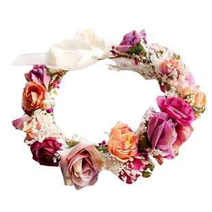 新娘头饰森系花环甜美优雅韩式仙美花朵发饰海边度假拍照写真饰品