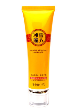 包邮正品冰雪丽人草本植物清新靓颜雪肤洁面乳洗面奶100g
