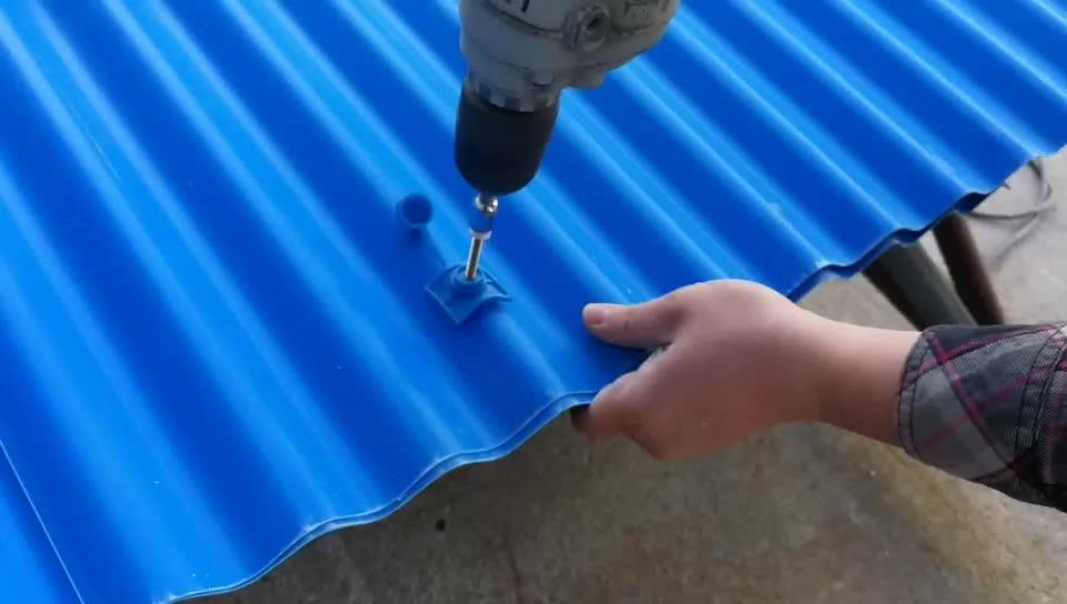 Heat Resistant Waterproofing Plastic Trapezoidal Upvc Roofing Cover