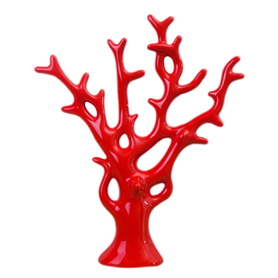 创意发财树珊瑚树家居饰品摆设陶瓷工艺品新房装饰摆件结婚礼物
