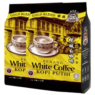 咖啡树白咖啡马来西亚原装进口白咖啡原味三合一速溶咖啡粉60杯
