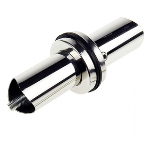 加厚玻璃门拉手配件大拉手脚座大门圆管拉手脚配件玫瑰金黑钛金