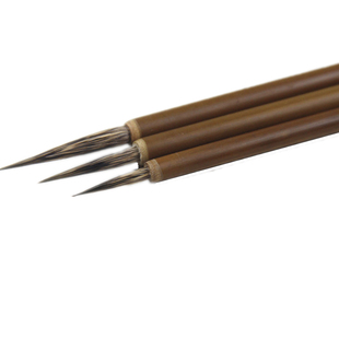 吴云辉笔庄毛笔狼毫叶筋笔鼠须勾线大中小国画初学者花鸟工笔依纹