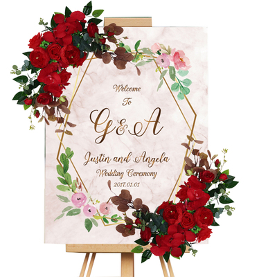 婚礼指引牌生日派对布置花艺摆件