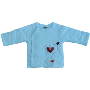 小石头婴儿棉袄秋冬款夹薄棉挖背棉衣男女宝宝并新生儿满月服小袄