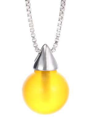 DIY纯银玉石珍珠琥珀项链