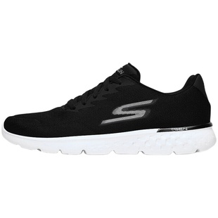 Skechers斯凯奇男鞋运动鞋冬季款官方旗舰全黑色透气网面跑步鞋男