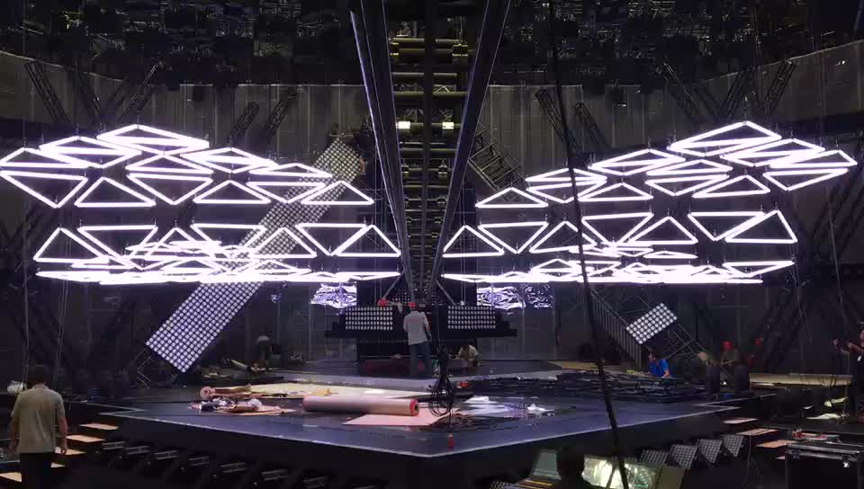 Led Triangle Tube Light Led Lifting System Stage Light Buy