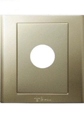 公牛香槟金电视背景墙盖板出线孔