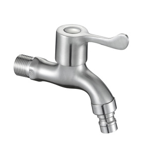 304不锈钢洗衣机水龙头 家用单冷加长全自动洗衣机专用拖把池龙头