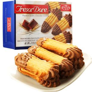 梁丰饼干长舌巧克力曲奇饼干零食点心下午茶独立包装早餐糕点