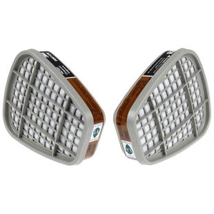 3M 6004防毒面具化工气体滤毒盒氨气甲胺化肥气味异味臭味过滤盒