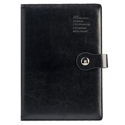 a5pu办公用品磁扣商务笔记本定制