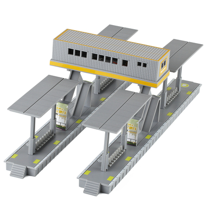 和谐巴士站台建筑模型高铁动车