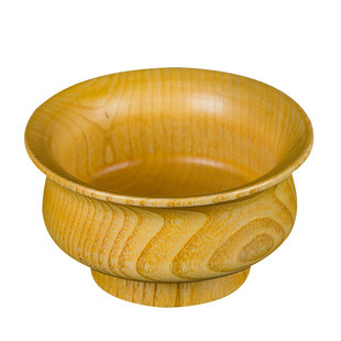 欧斯特天然桃木酥油茶糌粑碗 藏式水碗碗口径12.8cm西藏木碗摆件