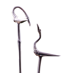 谈得来 仙鹤茶针纯银 清影守望 安之设计 茶道零配 拨茶 通壶嘴