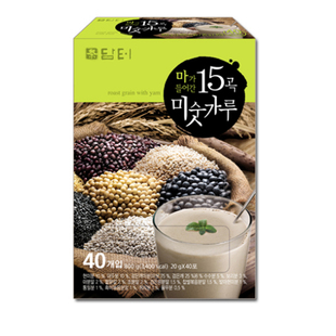 韩国茶 韩国丹特 15种谷物茶 薏米茶 奶茶 800g 40包盒装 4139