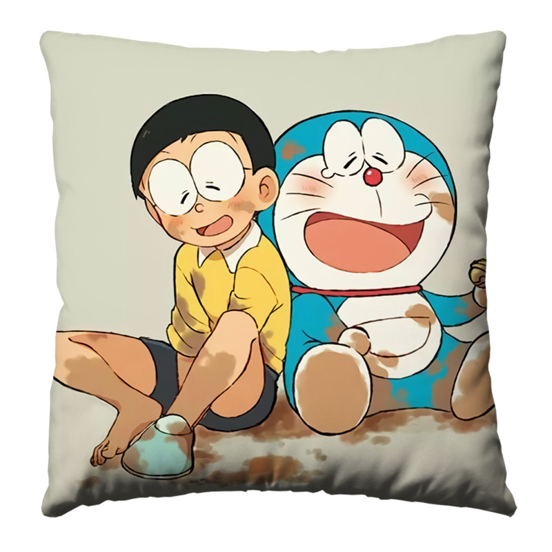 diy哆啦a梦机器猫坐垫抱枕头