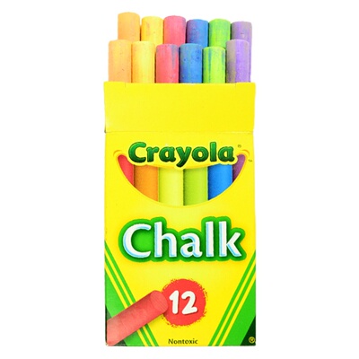 crayola绘儿乐12支涂鸦彩色粉笔