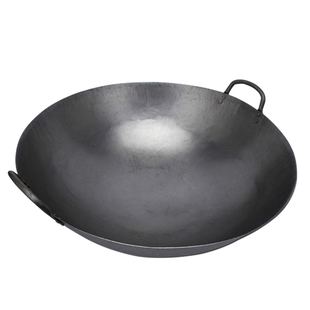 双耳加厚老港式广邦锅传统手工手打中式酒店粤菜厨师专用广式炒锅