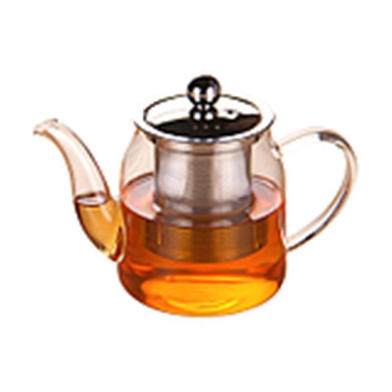 包邮加厚耐热玻璃茶壶不锈钢加厚全过滤花茶壶茶杯泡茶壶茶具套装