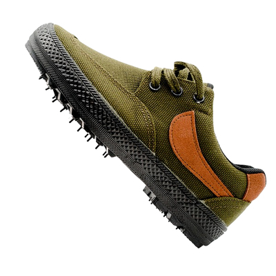 博峰解放鞋迷彩胶鞋工地耐磨布鞋