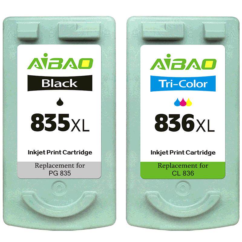 艾宝兼容佳能PG-835墨盒 CL-836彩色 适合canon835XL IP1188打印机XL大容量可加墨连供改装墨盒 黑色彩色