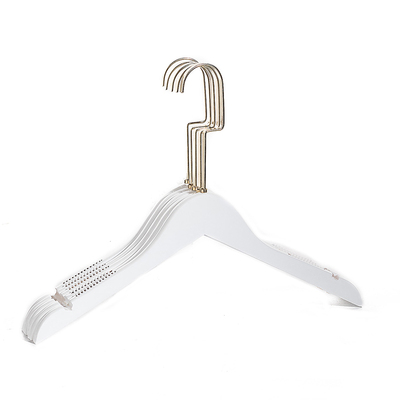 实木纯白色婚纱裤架衣挂定制logo