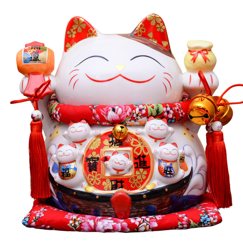 招财猫摆件店铺开业礼品特大号发招财猫