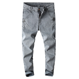 牛仔裤男韩版潮流修身小脚百搭弹力休闲春季新款紧身长裤子小裤脚