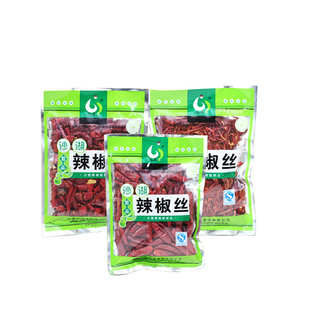 宁夏特产平罗沙湖羊角红辣椒香辣干辣椒丝辣椒段调味品40g5袋包邮