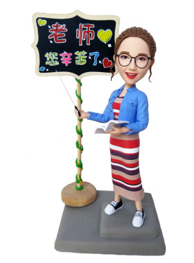 泥人真人定制软陶人偶结婚礼物