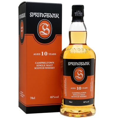 云顶10年 坎贝尔镇 Springbank  苏格兰 单一麦芽威士忌 原装进口