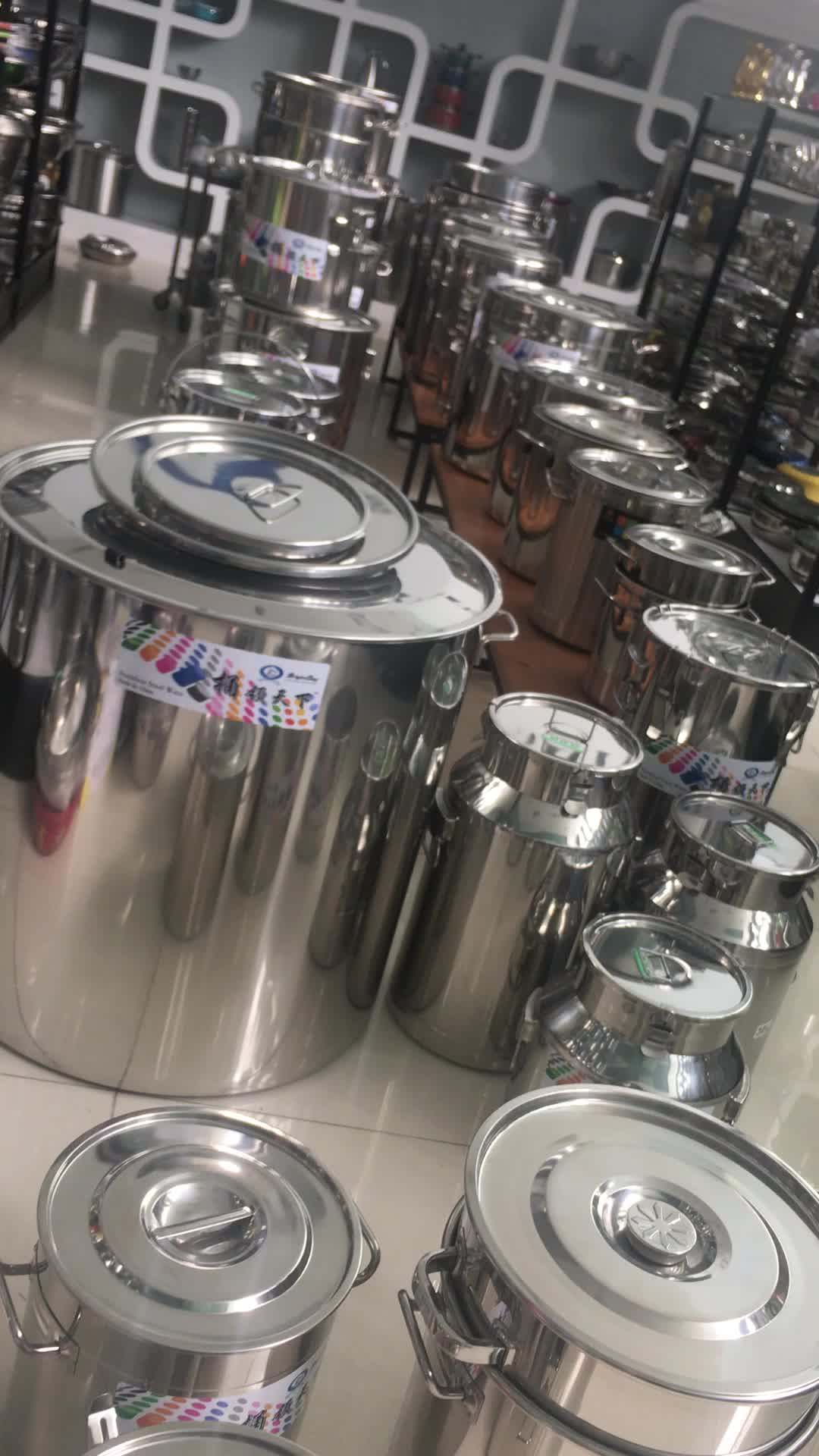Hotel Stainless Steel Stock Pot/ Soup Barrel Aluminum Cooking Pot Big