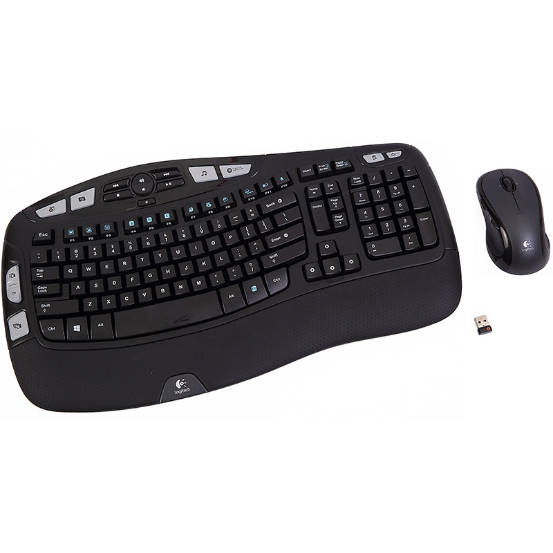 顺丰包邮罗技Logitech人体工学无线鼠标套装MK550/K350