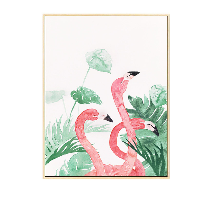 ins主卧室火烈鸟地中海风装饰画