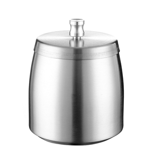 烟灰缸不锈钢带盖加厚精品家用防风防摔酒店吧加高特大号个性创意